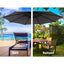 Instahut 3m Umbrella w/Base Outdoor Cantilever Beach Garden Patio Parasol Charcoal