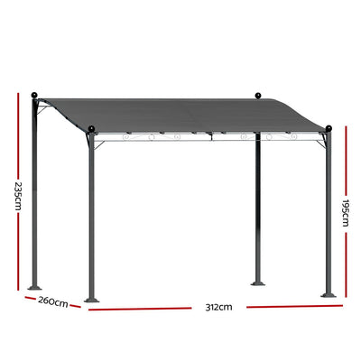 Instahut Gazebo 3m Party Marquee Outdoor Wedding Tent Iron Art Canopy Patio