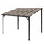Instahut Gazebo Lean-To Pergola Garden Patio Polycarbonate 356cm X 275cm Brown