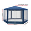 Instahut Gazebo?2x2m Marquee Wedding Party Tent Outdoor Camping Mesh Wall Canopy Shade Gazebos Navy