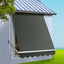 Instahut Motorised Pivot Arm Awning Window Sun Shade 1.5 X 2.1M Grey