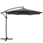 Instahut Outdoor Umbrella 3M Cantilever Beach Garden Patio Charcoal