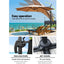 Instahut Outdoor Umbrella 3m Base Cantilever Beach Stand Sun Roma Beige 50cm