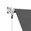Instahut Retractable Fixed Pivot Arm Window Awning Outdoor Blinds 2.1X2.1M Grey