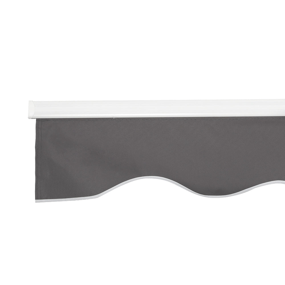 Instahut Retractable Folding Arm Awning Outdoor Canopy 2Mx1.5M Sunshade Grey