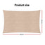 Instahut Sun Shade Sail Cloth 98% UV Block Outdoor Canopy Rectangle 5X9M Beige