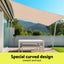 Instahut Sun Shade Sail Cloth 98% UV Block Outdoor Canopy Rectangle 5X9M Beige