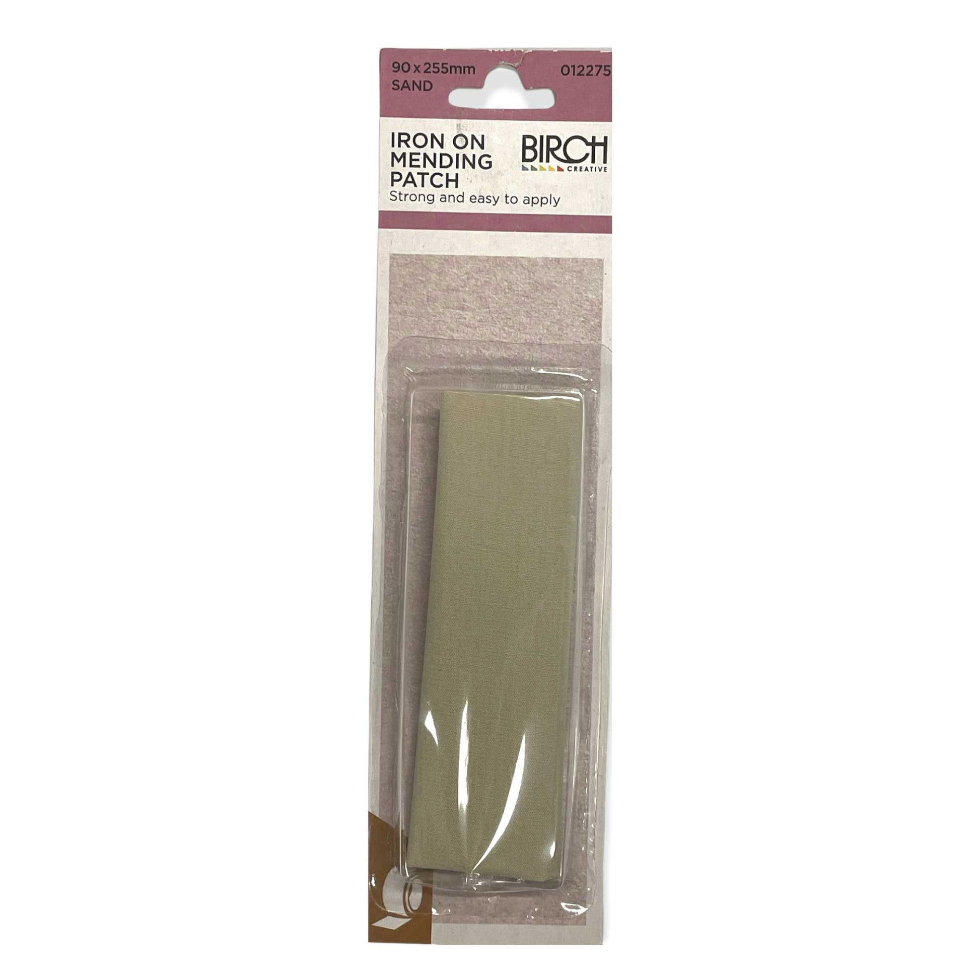 Iron On Mending Patch 90x255mm Cotton Clothes Repair Patches All Colours Birch