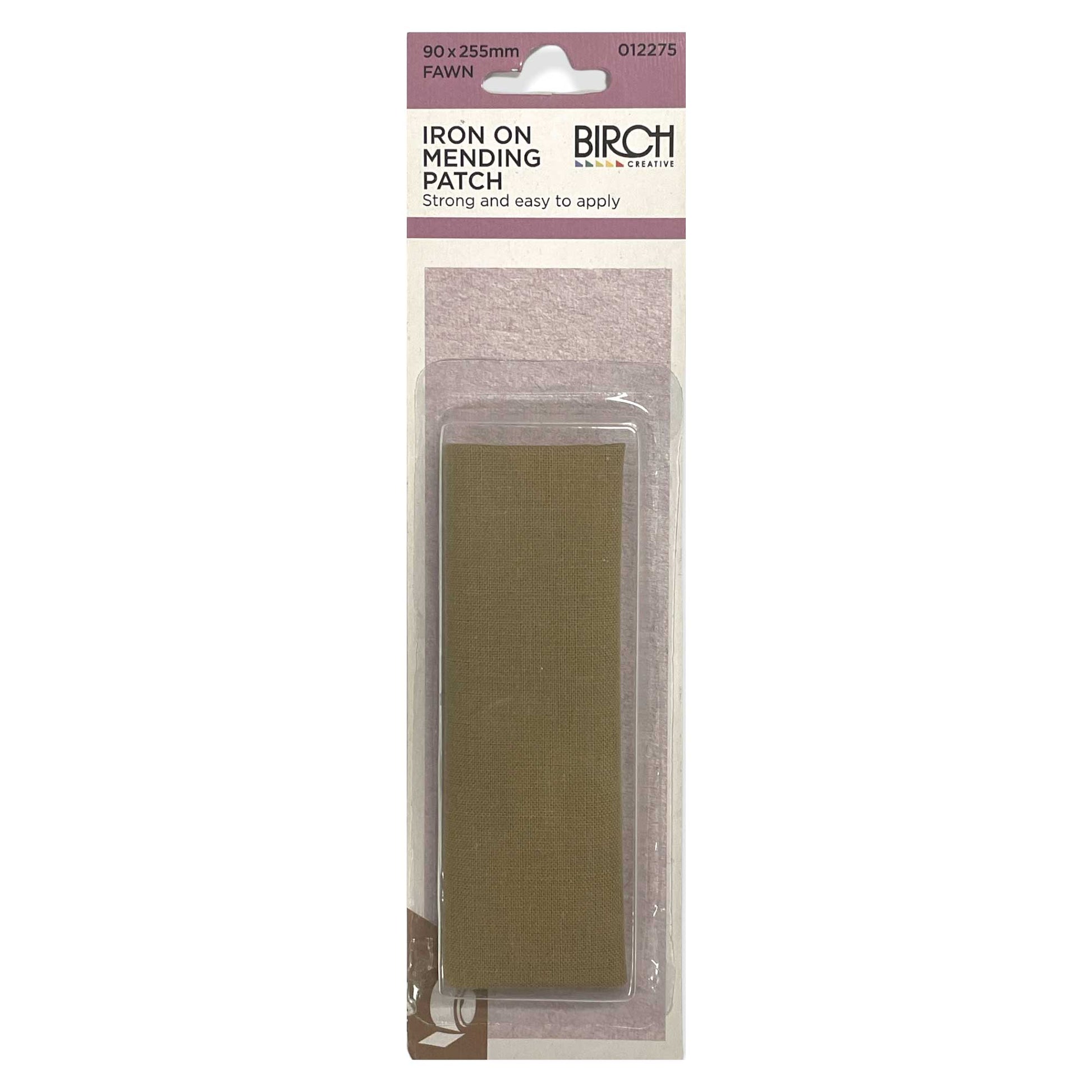 Iron On Mending Patch 90x255mm Cotton Clothes Repair Patches All Colours Birch