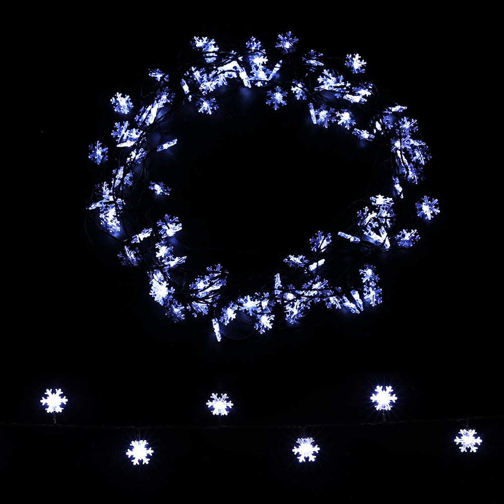 Jingle Jollys 10M Christmas String Lights 100 LED Fairy Decor Cold White Snow