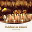 Jingle Jollys 12.5M Solar Christmas Lights Icicle String Light Warm White
