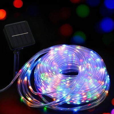 Jingle Jollys 30M Christmas Lights String Rope Light Decoration 300 LED Colorful