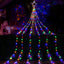 Jingle Jollys 3m Solar Christmas Lights Outdoor Fairy Waterfall Star Multicolour