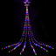 Jingle Jollys 3m Solar Christmas Lights Outdoor Fairy Waterfall Star Multicolour