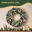 Jingle Jollys 60cm Christmas Wreath LED Lights Snowy Berries Garland Party Decor