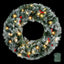 Jingle Jollys 60cm Christmas Wreath LED Lights Snowy Berries Garland Party Decor