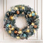 Jingle Jollys 60cm Christmas Wreath with LED Lights Snowy Garland Xmas Decor