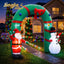 Jingle Jollys Christmas Inflatable Archwary 2.8M Illuminated Decorations