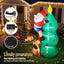 Jingle Jollys Christmas Inflatable Santa Tree 1.8M Illuminated Decorations