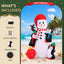 Jingle Jollys Christmas Inflatable Snowman 1.8M Height LED Outdoor Decorations Warm Light