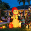 Jingle Jollys Christmas Inflatable Snowman 1.8M Height LED Outdoor Decorations Warm Light