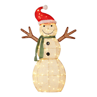 Jingle Jollys Christmas Lights LED Rope Light Snowman 97CM Motif 3D Decoration