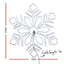 Jingle Jollys Christmas Lights Motif LED Light Outdoor Decorations 82cm Snow