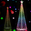 Jingle Jollys Christmas Tree 1.8m 265 RGB LED Fairy Lights Xmas Trees Decoration