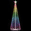 Jingle Jollys Christmas Tree 1.8m 265 RGB LED Fairy Lights Xmas Trees Decoration