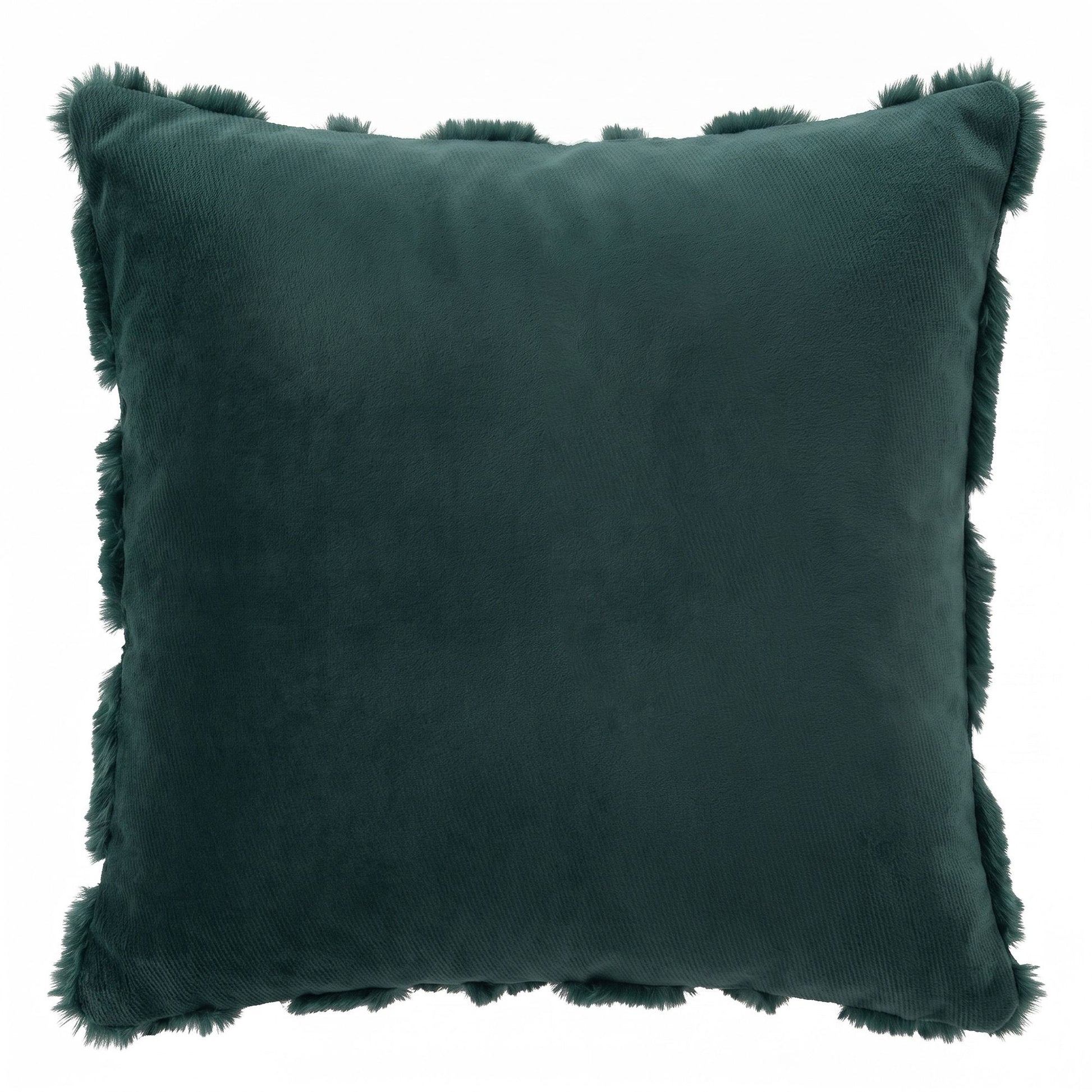 Jingle Jollys Christmas Tree Pillow Covers 2 Packs Cushion Covers Soft Faux Fur Jacquard Throw Pillow Covers 45 x 45cm Green