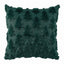 Jingle Jollys Christmas Tree Pillow Covers 2 Packs Cushion Covers Soft Faux Fur Jacquard Throw Pillow Covers 45 x 45cm Green