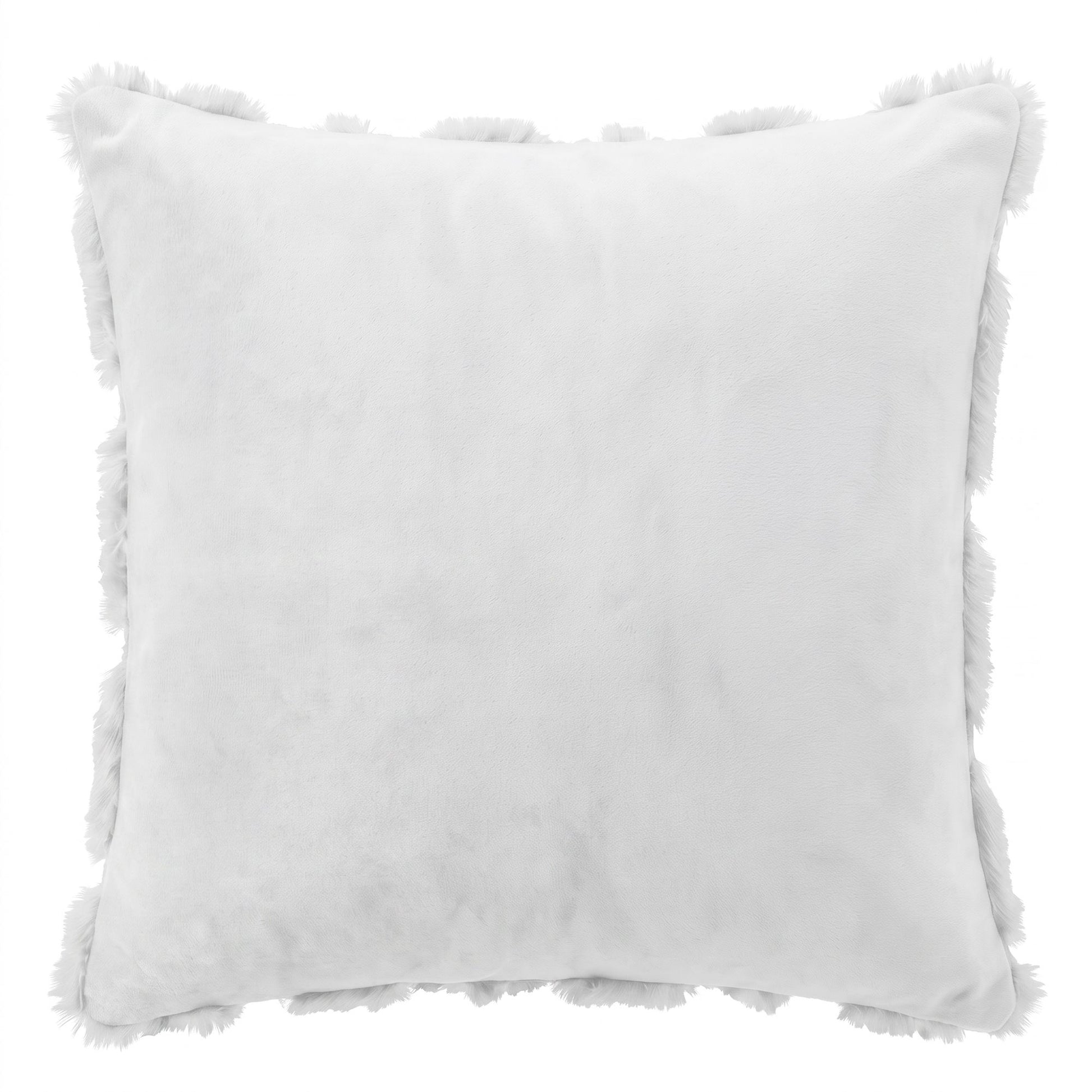 Jingle Jollys Christmas Tree Pillow Covers 2 Packs Cushion Covers Soft Faux Fur Jacquard Throw Pillow Covers 45 x 45cm White