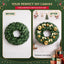 Jingle Jollys Christmas Wreath 60cm Artificial Green Garland Door Decoration 420 Tips Xmas Bush