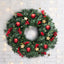 Jingle Jollys Christmas Wreath 60cm Artificial Green Garland Door Decoration 420 Tips Xmas Bush