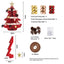 Jingle Jollys Folding Christmas Tree 47CM Xmas Table Decorations Red