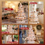 Jingle Jollys Prelit Christmas Tree Decorations 114CM Foldable Quick Setup White