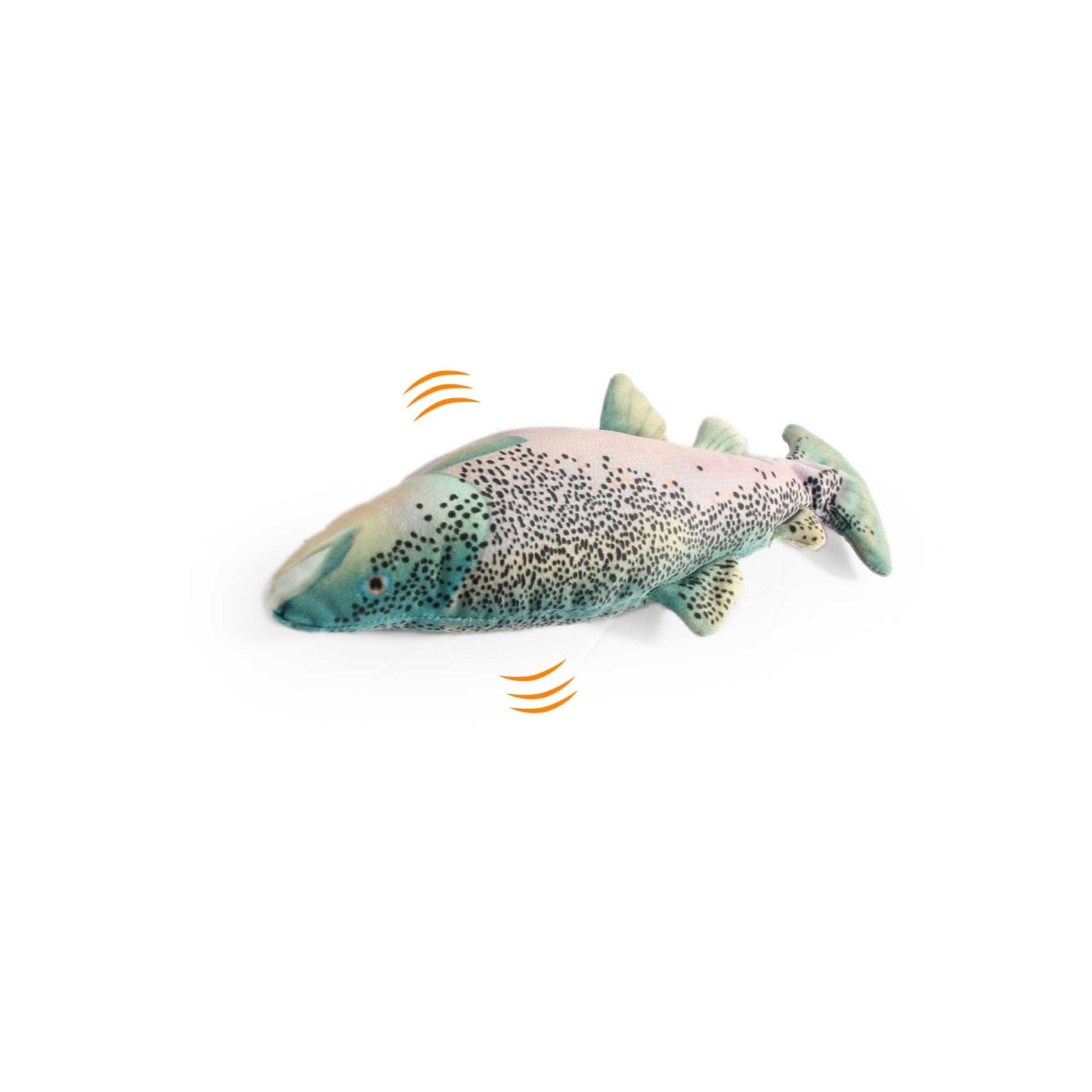 Jittering Trout Cat Toy - Flopping Dancing Fish + Catnip Silvervine Electric USB