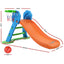 Keezi Kids Slide with Basketball Hoop with Ladder Base Outdoor Indoor Playground Toddler Play