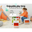 Keezi 3PCS Kids Table and Chairs Set Children Furniture Play Toys Storage Box