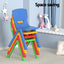 Keezi 5PCS Kids Table and Chairs Set Children Study Desk Furniture Plastic 4 Chairs