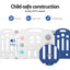 Keezi Kids Baby Playpen 24 Panels Safety Gate Toddler Fence Barrier Play Game