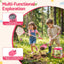 Keezi Kids Bug Catcher Kit 12pc Outdoor Explorer Toys Insect Viewer Net Shovel Pink