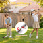 Keezi Kids Golf Play Set Chipping Game, 24 Sticky Balls, Adjustable Club & 2 Hitting Mats for Indoor Outdoor Ages 3-12 Play