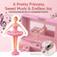 Keezi Kids Jewellery Box Organiser for Girls Kids Music Box Princess Pink