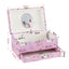 Keezi Kids Jewellery Box Organiser for Girls Kids Music Box with Mirror