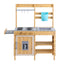 Keezi Kids Kitchen Playset Wooden Play Kitchen Mud Kitchen Toy Kitchen 95cm Tall