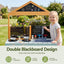 Keezi Kids Mud Kitchen Play Kitchen Toy Kitchen Set with Blackboard 110cm