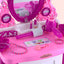 Keezi Kids Pretend Makeup Play Set Dressing Table Chair Girls Toys Children