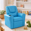 Keezi Kids Recliner Chair PU Leather Sofa Lounge Couch Children Armchair Blue