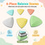 Keezi Kids Stepping Stones 6PCS Balance Stones Indoor Outdoor Toy